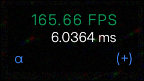Collapsed system information panel.