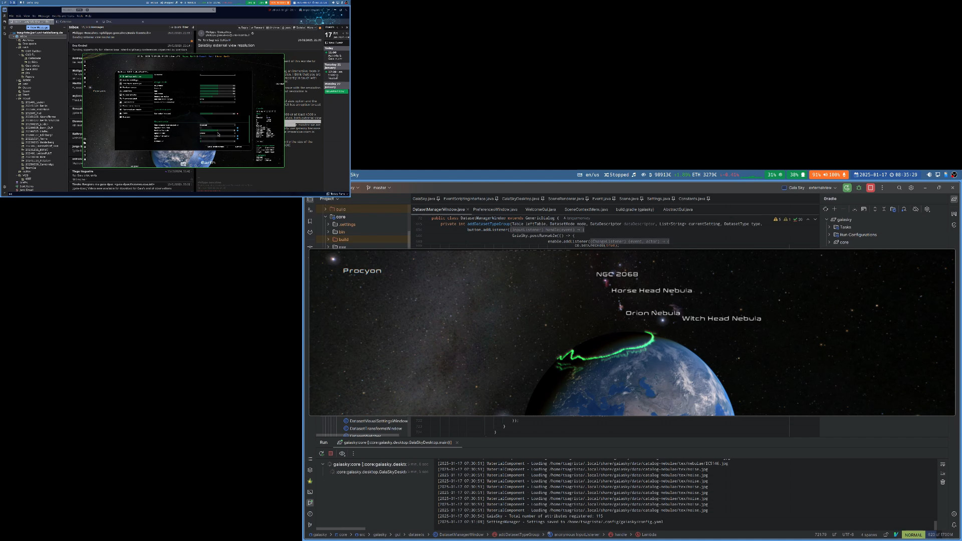 Gaia Sky external view