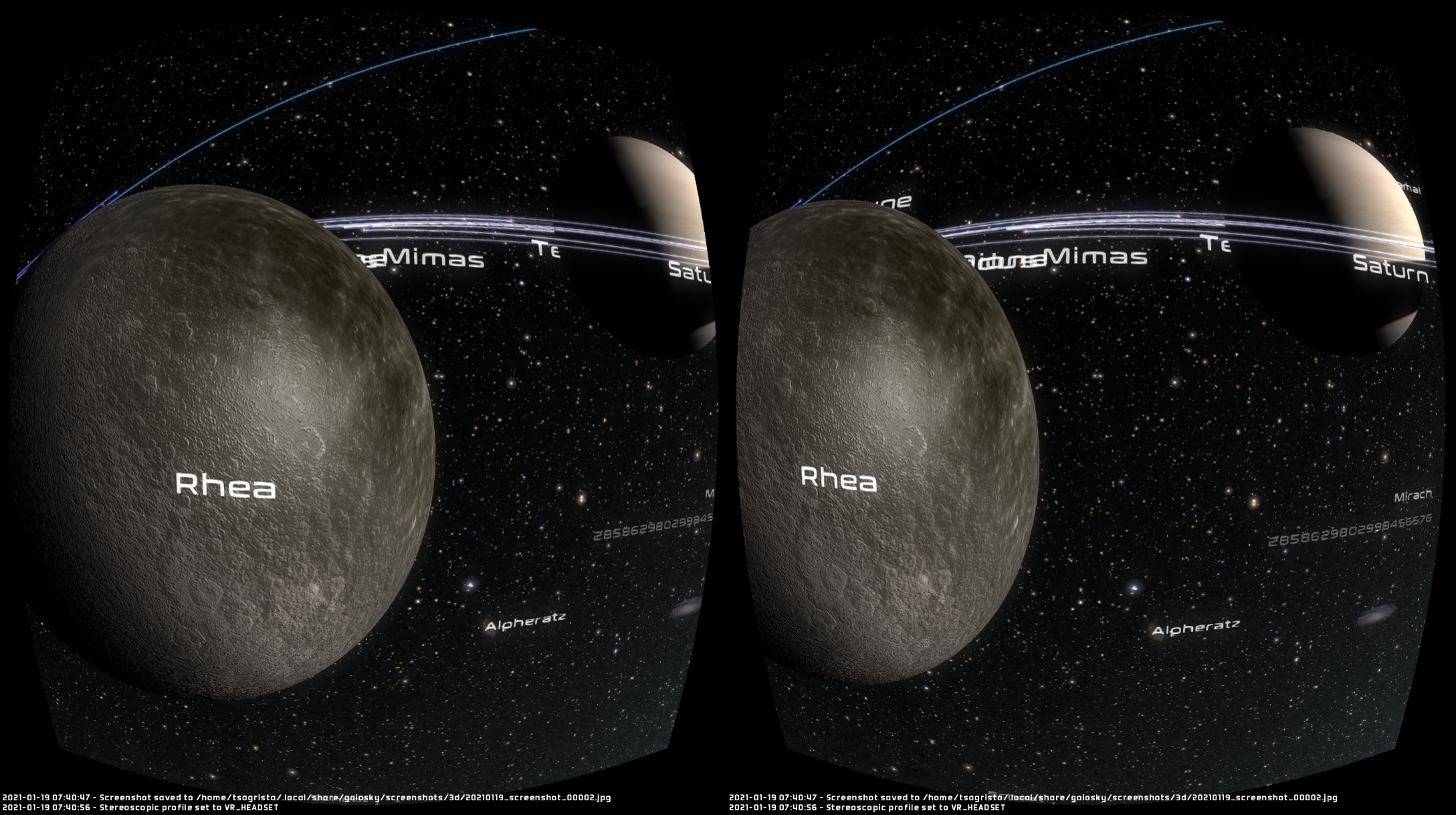 Stereoscopic (3D) mode — Gaia Sky docs