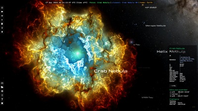 Volume rendering of the Crab nebula.